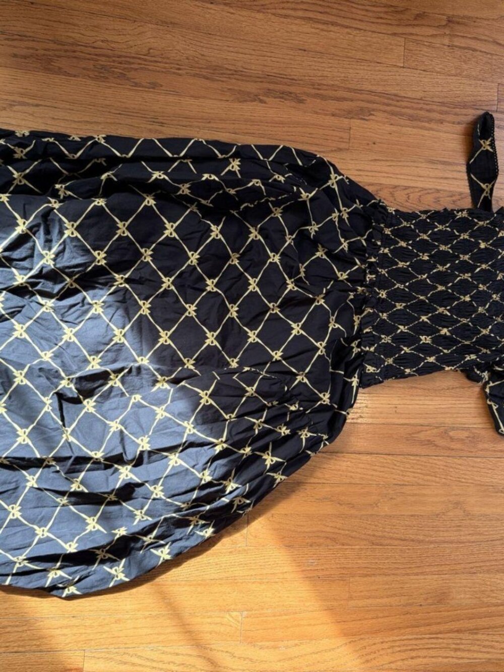 Damson Madder Navy Bow Print Dress